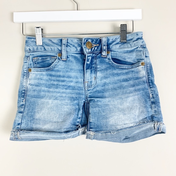American Eagle Pants - American Eagle Super Stretch Midi Jean Shorts